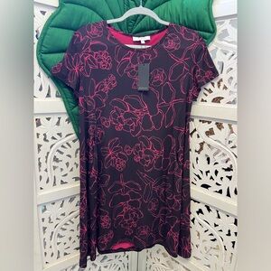 NWT Ari south / Andy south pakeke likolani print pocket dress. Black/ pink. S